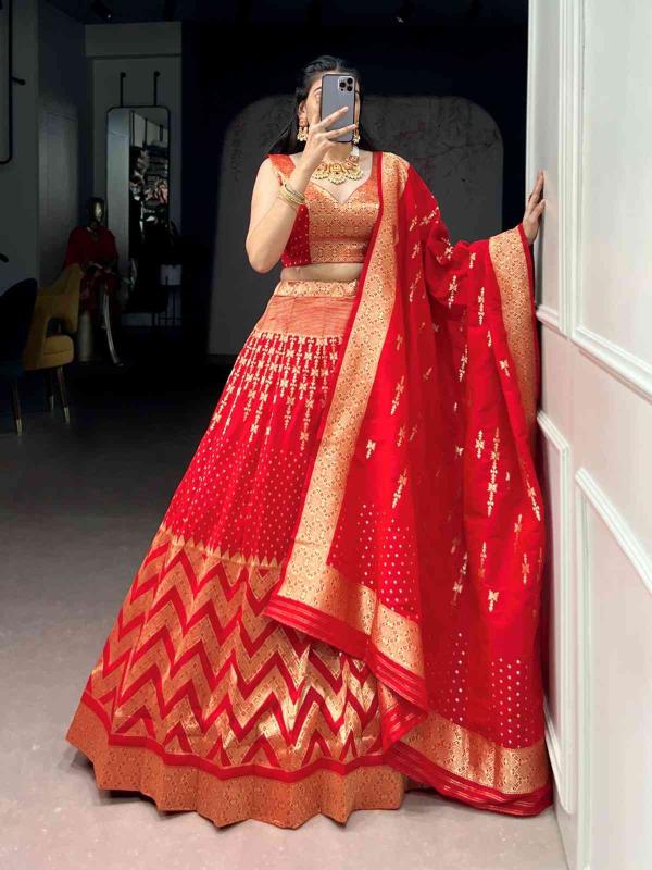 Regal Silk Red Lehenga choli wholesale dealer